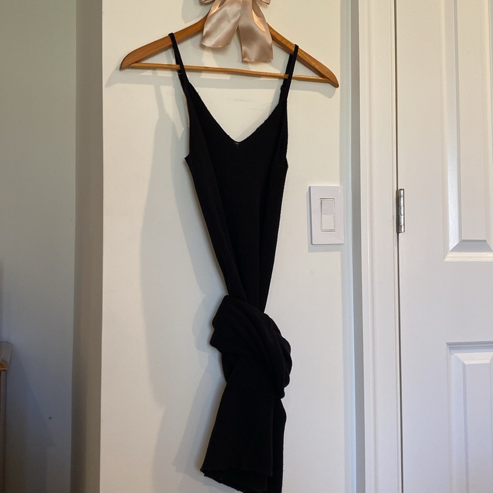 Freshman 1996 | long black knitted dress | long bodycon dress | size S